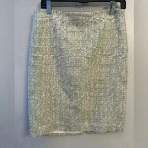 Talbots size 8 woman tweed pencil skirt